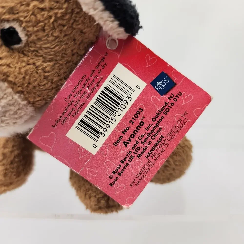 Russ Luv Pets Avonna Chamois Sitting Tan Lion Cub Bean Plush Stuffed 5” NWTs